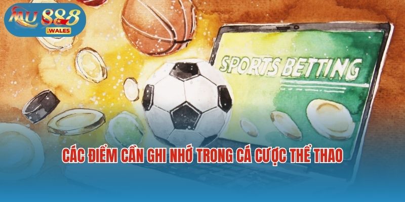 Các điểm cần ghi nhớ trong cá cược thể thao